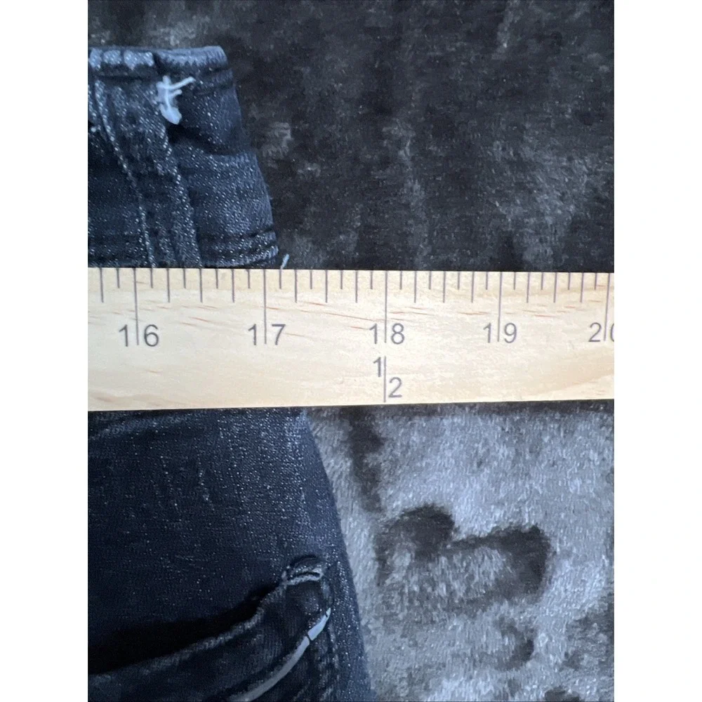 Black fried denim